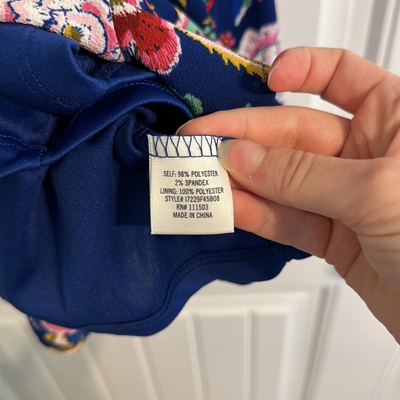 Blue Rain Floral Romper - Picture 11 of 13